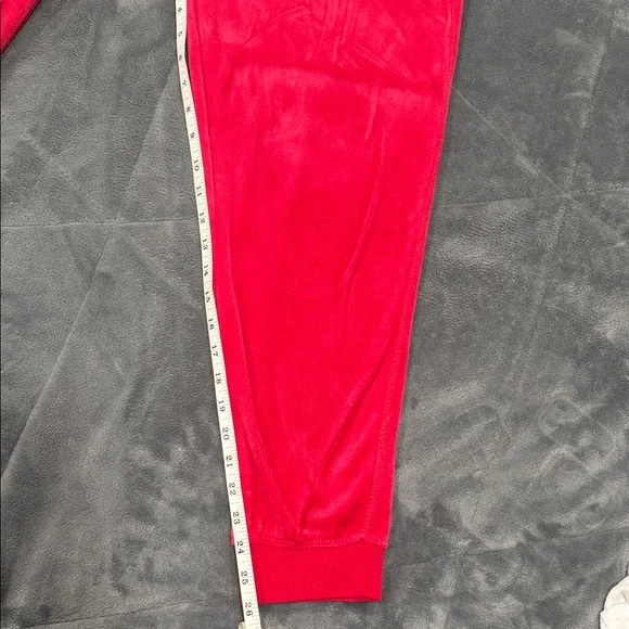 Fashion Nova Red Velour Tracksuit - Picture 4 of 7
